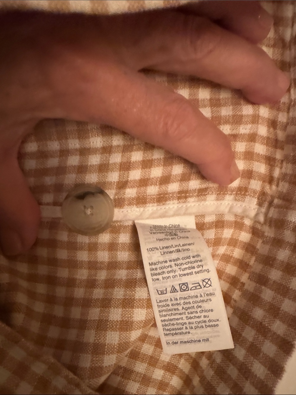 Madewell Tan & White Gingham Blazer - Picture 4 of 9